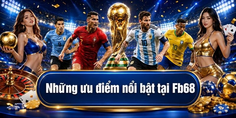 Những ưu điểm và sảnh game nổi bật tại Fb68
